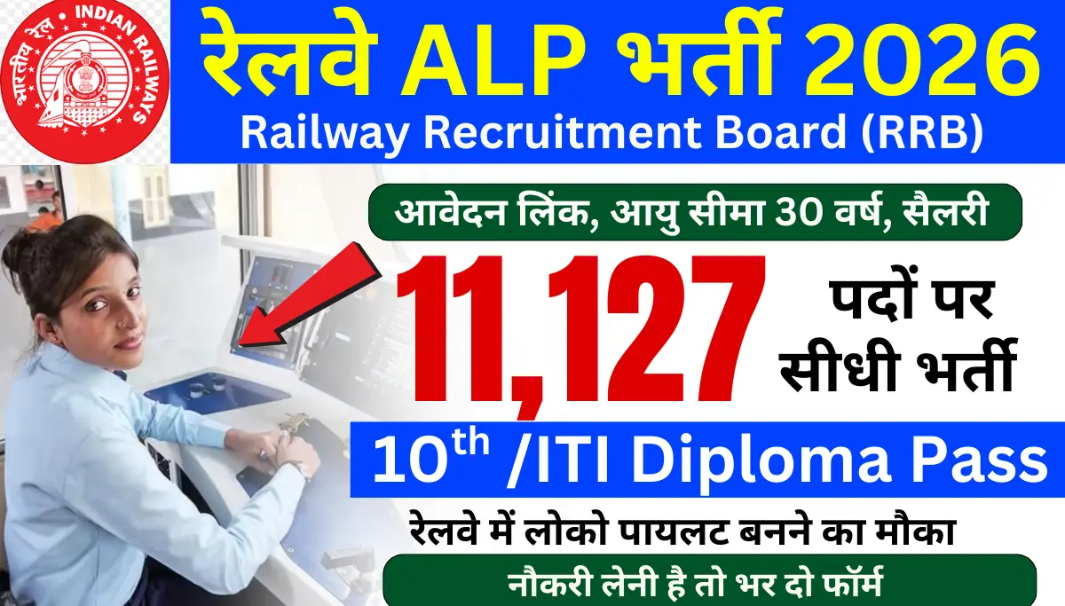 Railway ALP Vacancy 2026: रेलवे में 11,127 पदों पर 10वीं पास भर्ती, आवेदन इस दिन से शुरू होगें