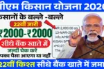 PM Kisan 22vi Kist Latest Update 2026