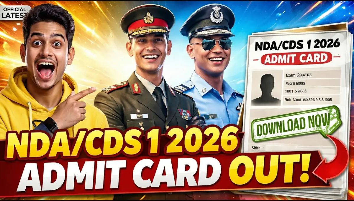 UPSC CDS I Admit Card 2026 OUT