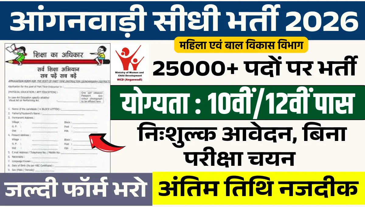 Anganwadi Recruitment 2026