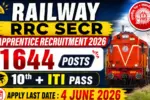 Railway RRC SECR Apprentice Recruitment 2026