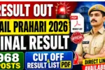 Rajasthan Jail Prahari Final Result 2026