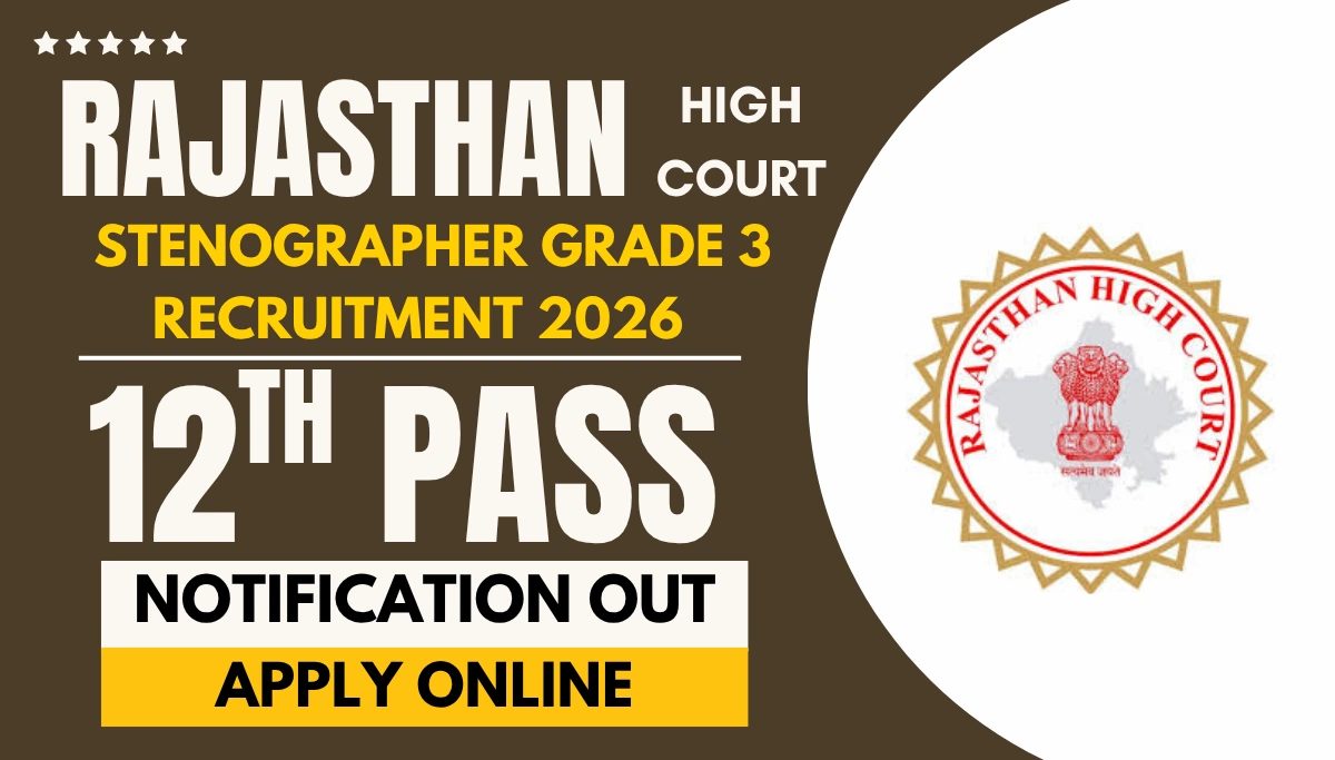 Rajasthan High Court Stenographer Bharti 2026